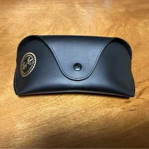 Ray-Ban Black Leather Eyewear Case